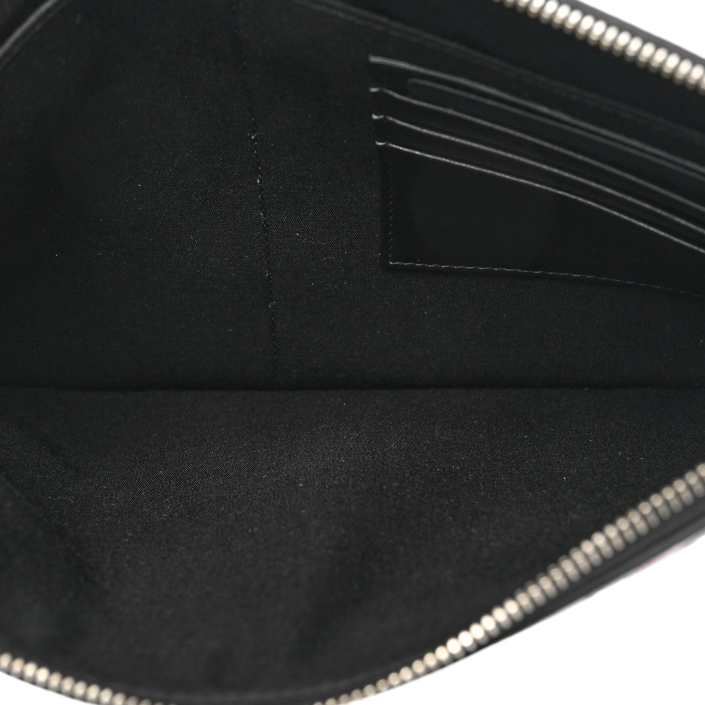x Sorayama Calfskin Zipped Pouch Black