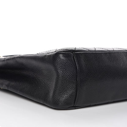 Chanel Caviar Quilted Petit Shopping Tote PST Black 5 of 10