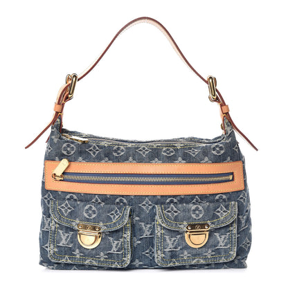 Louis Vuitton Monogram Denim Baggy PM Blue 1 of 19