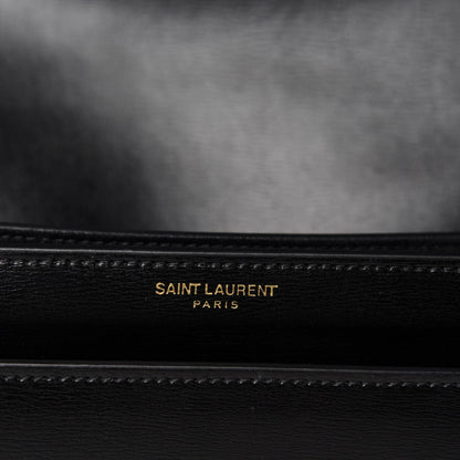 Saint Laurent Calfskin Large Monogram Sunset Black 10 of 11