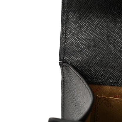 Salvatore Ferragamo Printed Calfskin Gancini Bow Chain Shoulder Bag Black 11 of 14