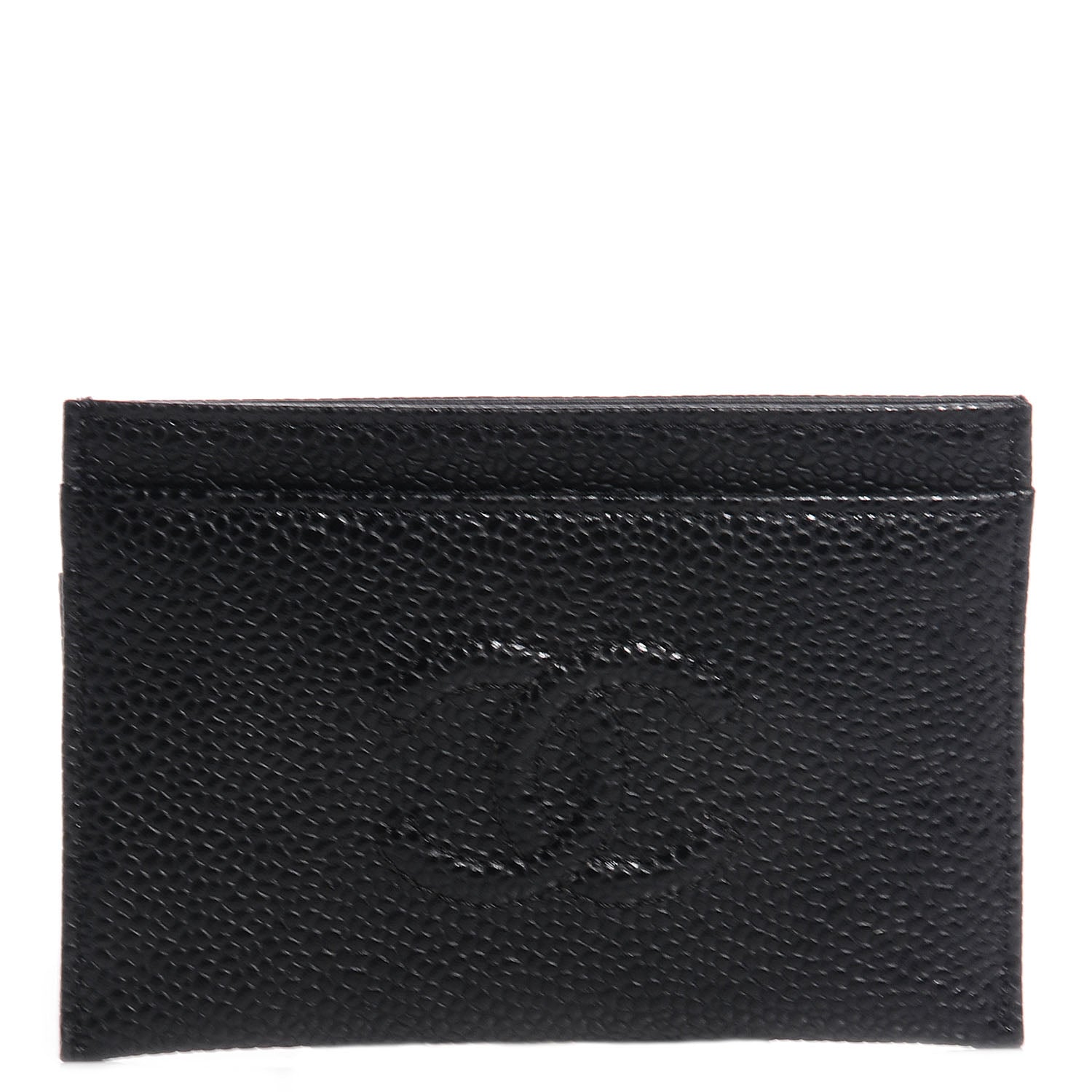 Chanel Caviar Timeless CC Card Holder Black 1 of 9