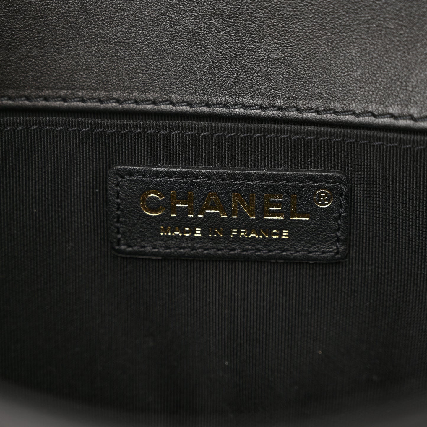 Lambskin Quilted Medium Boy Flap Black