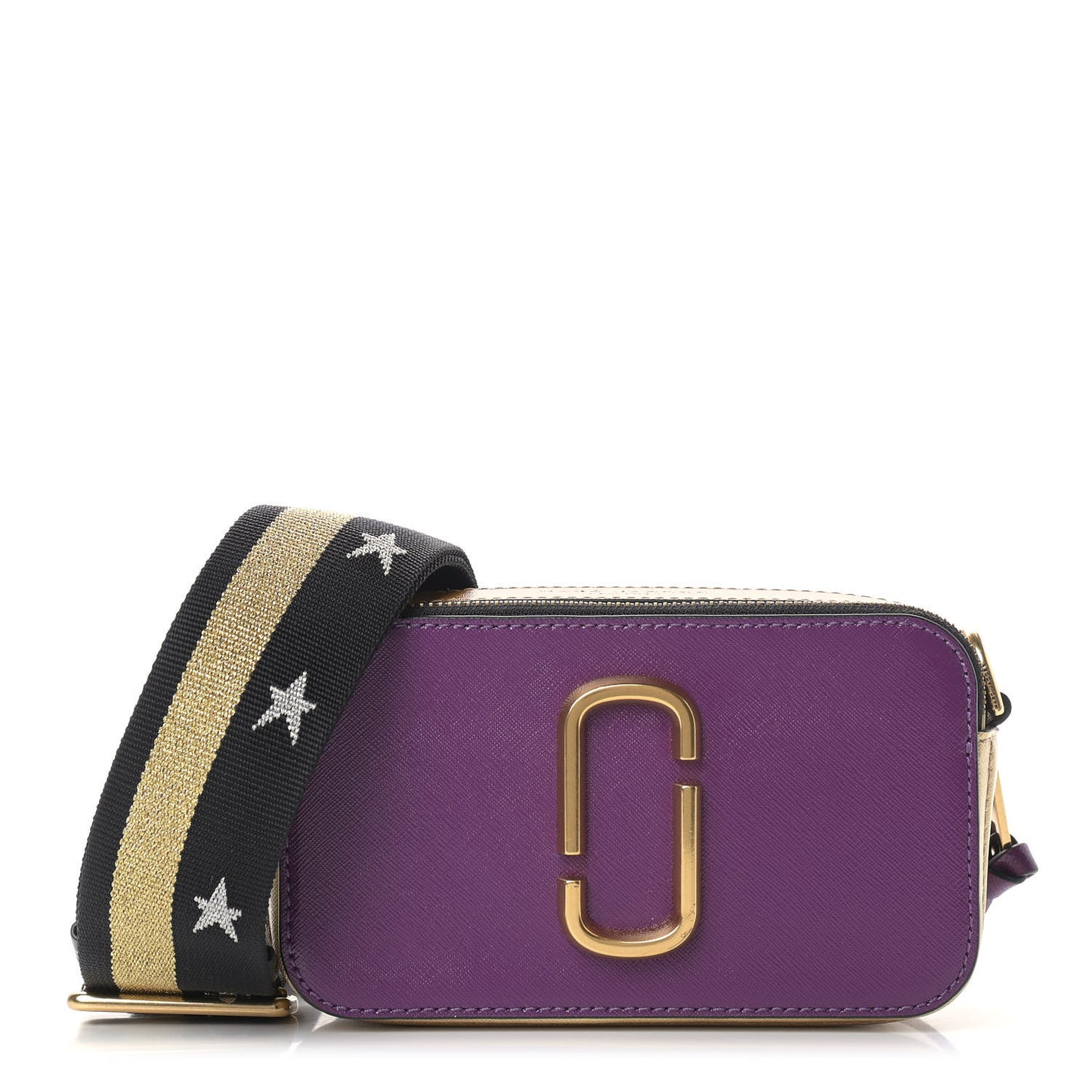 Saffino Small Snapshot Camera Bag Purple Gold