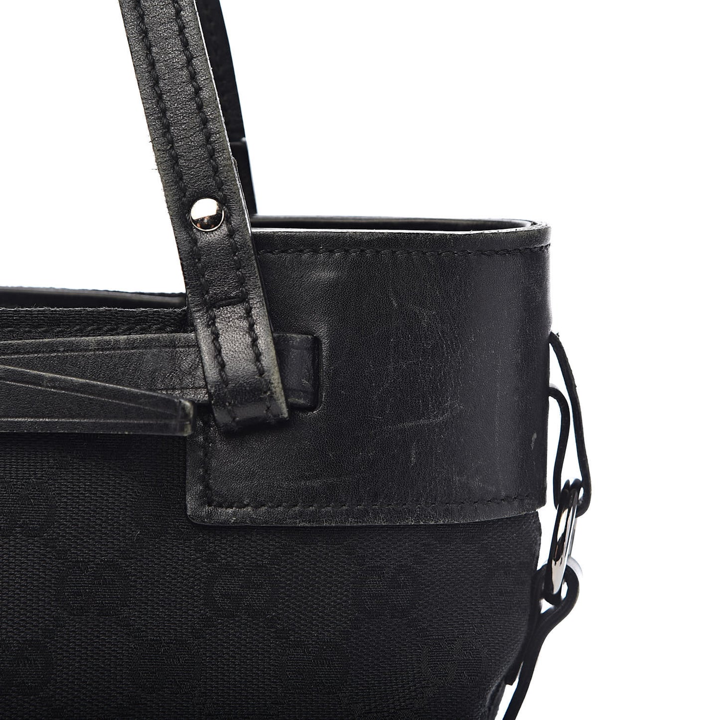 Monogram Small Bucket Tote Black