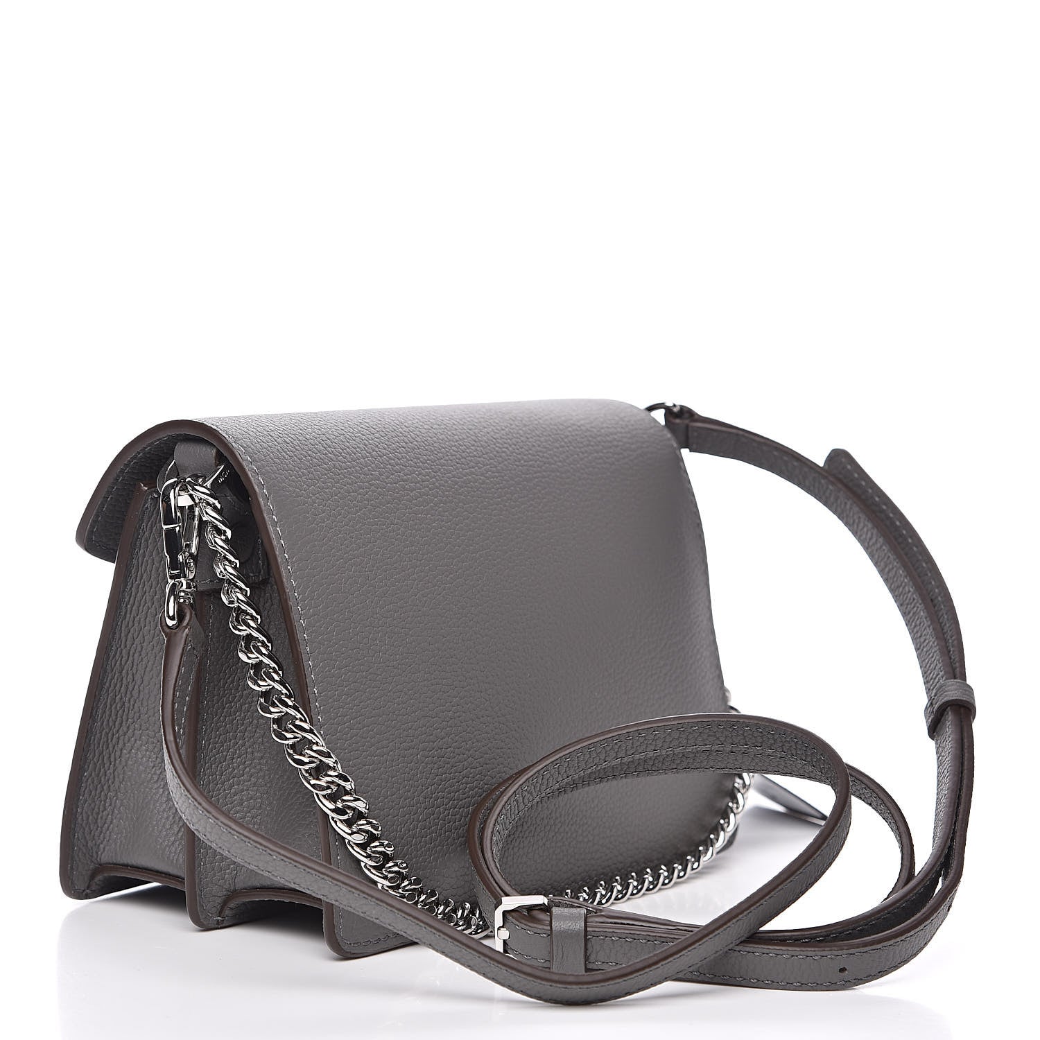 MCM Park Avenue Calfskin Mini Patricia Crossbody Bag Charcoal