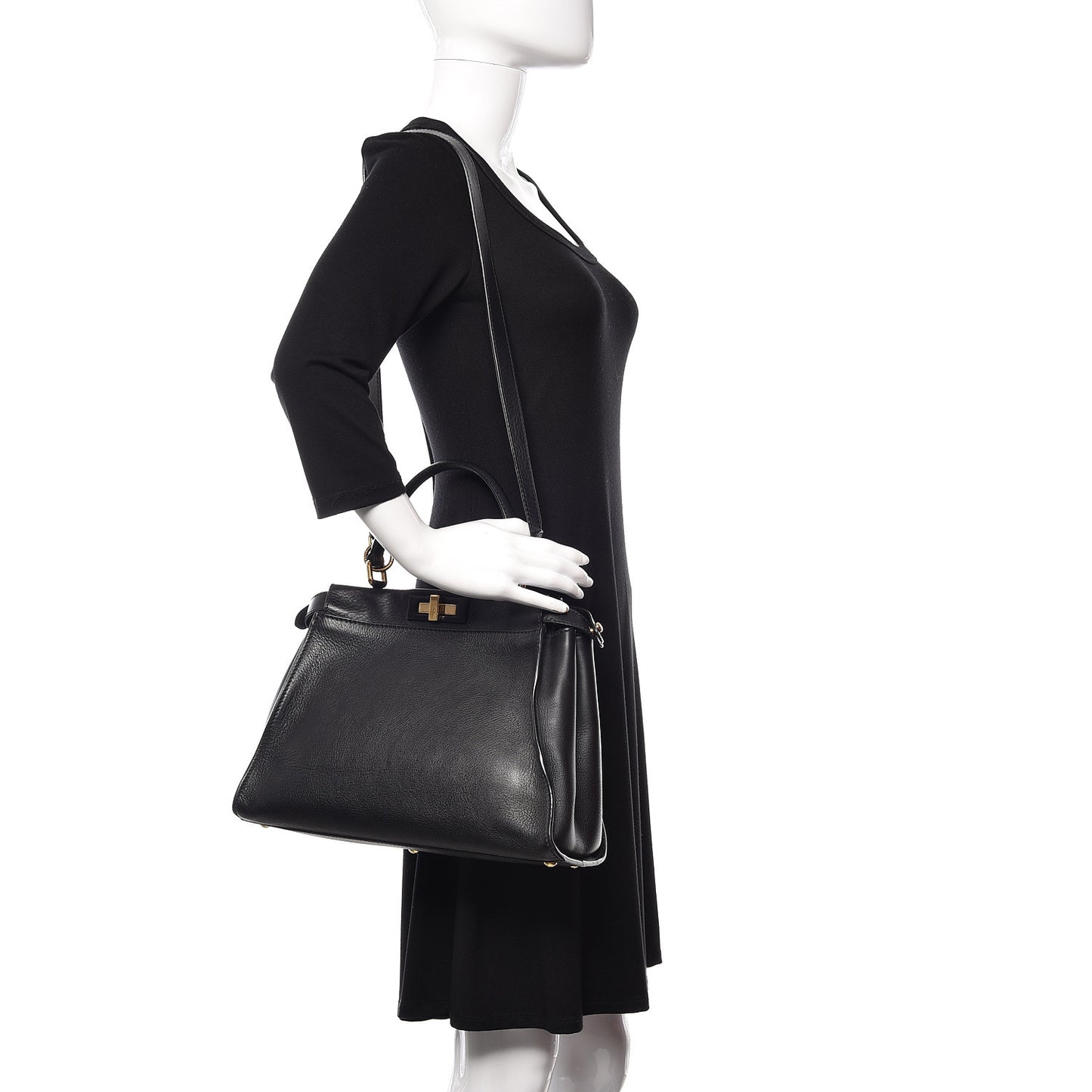 Caviar Quilted Jumbo Double Flap Dark Grey