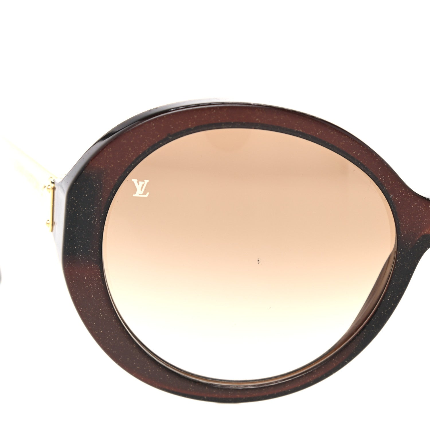 Louis Vuitton Petit Soupcon Rond Sunglasses Z0490W Brown Glitter 7 of 8