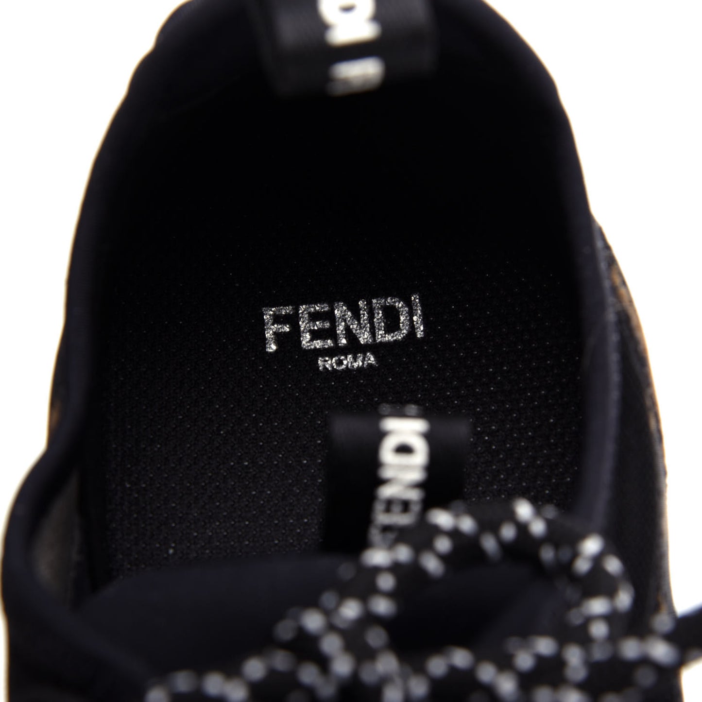Technical Mesh Lycra FFreedom Patchwork Sneakers 38.5 Black Tobacco