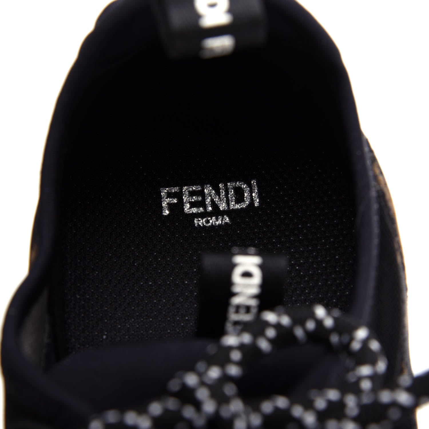 Fendi Technical Mesh Lycra FFreedom Patchwork Sneakers 38.5 Black Tobacco 8 of 11