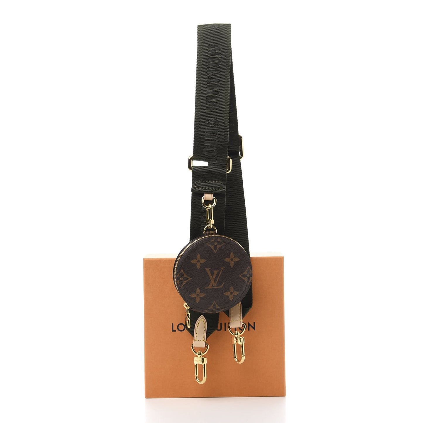 Monogram Multi Pochette Accessories Bandouliere Shoulder Strap Kaki