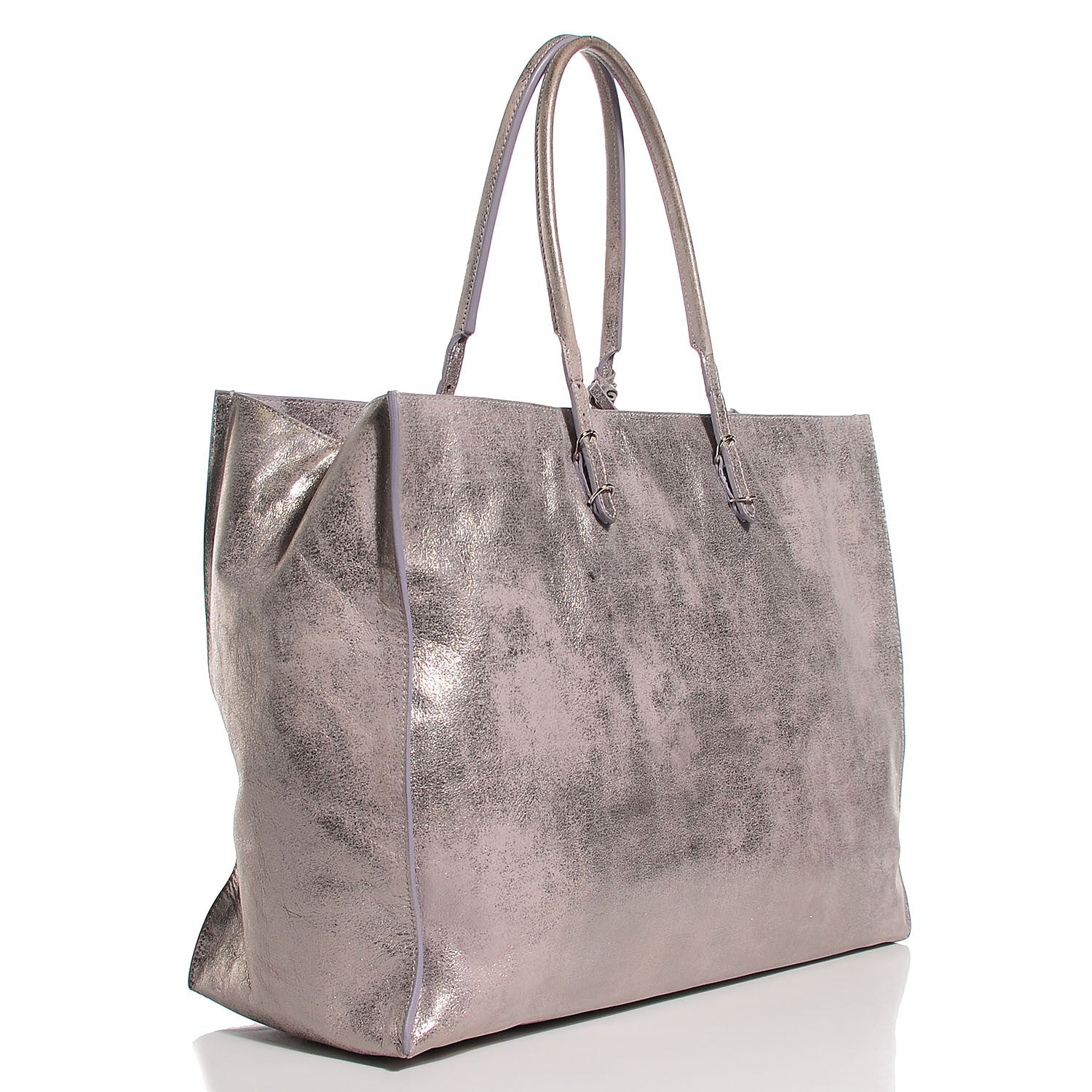 Balenciaga Metallic Calfskin Milkyway Papier A4 Tote Lilac 3 of 10
