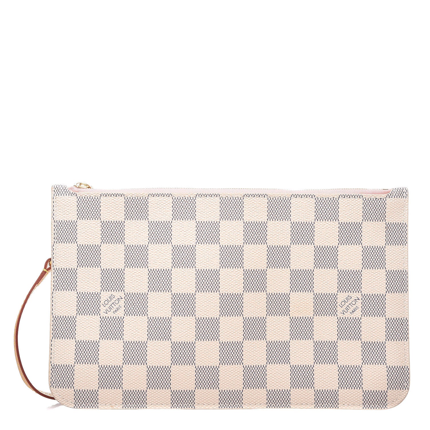 Louis Vuitton Damier Azur Neverfull MM GM Pochette Rose Ballerine 1 of 9