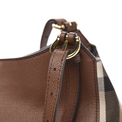 Burberry Grainy Calfskin House Check Small Canterbury Tote Tan 14 of 15