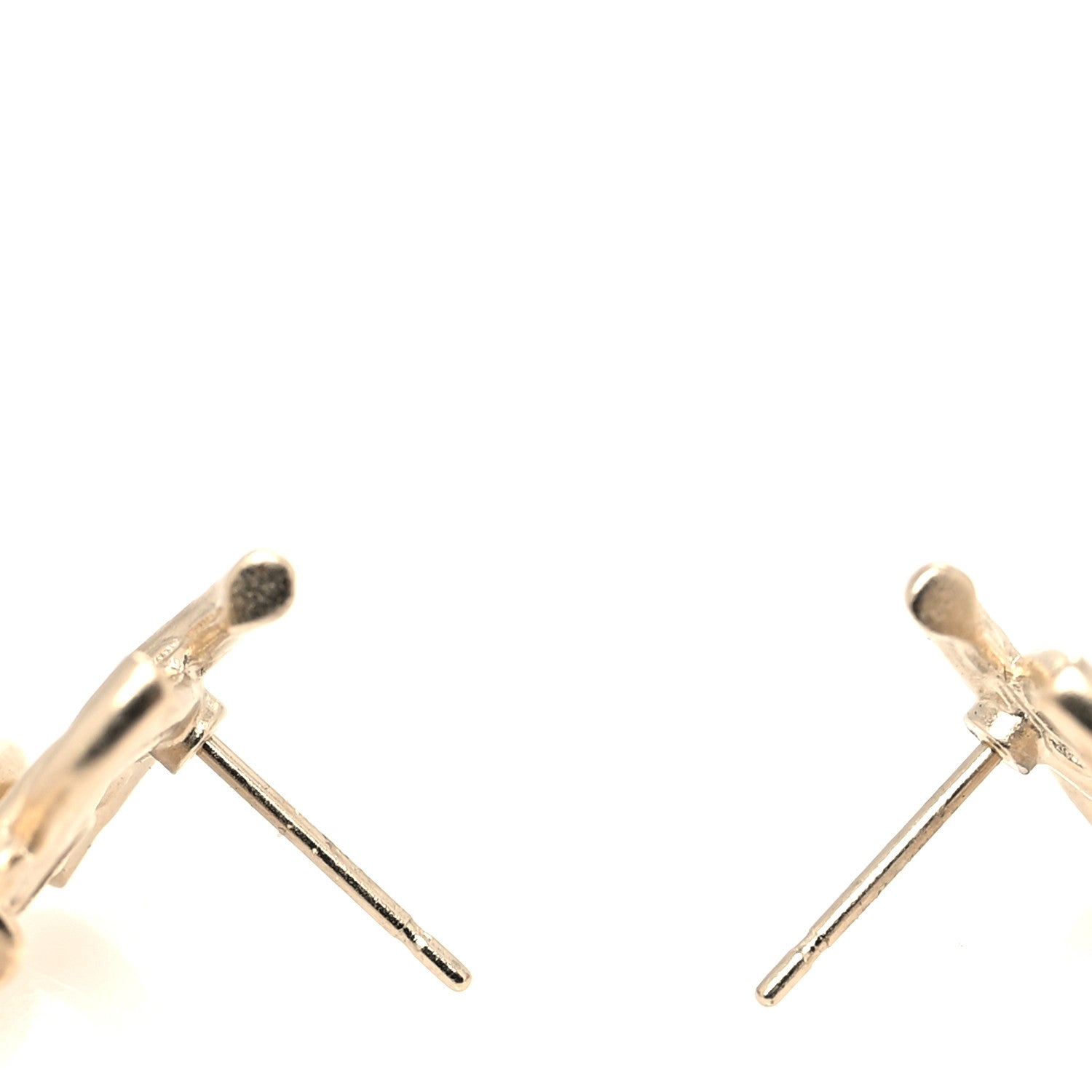 Chanel Pearl Bow CC Drop Earrings Gold 3 of 4