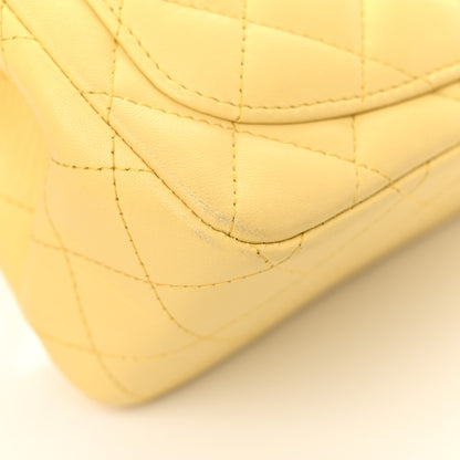 Chanel Lambskin Quilted Mini Square Flap Light Yellow 19 of 19