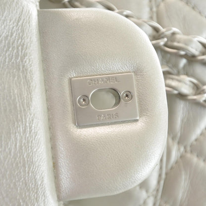Chanel Lambskin Jumbo Flap Silver 10 of 10