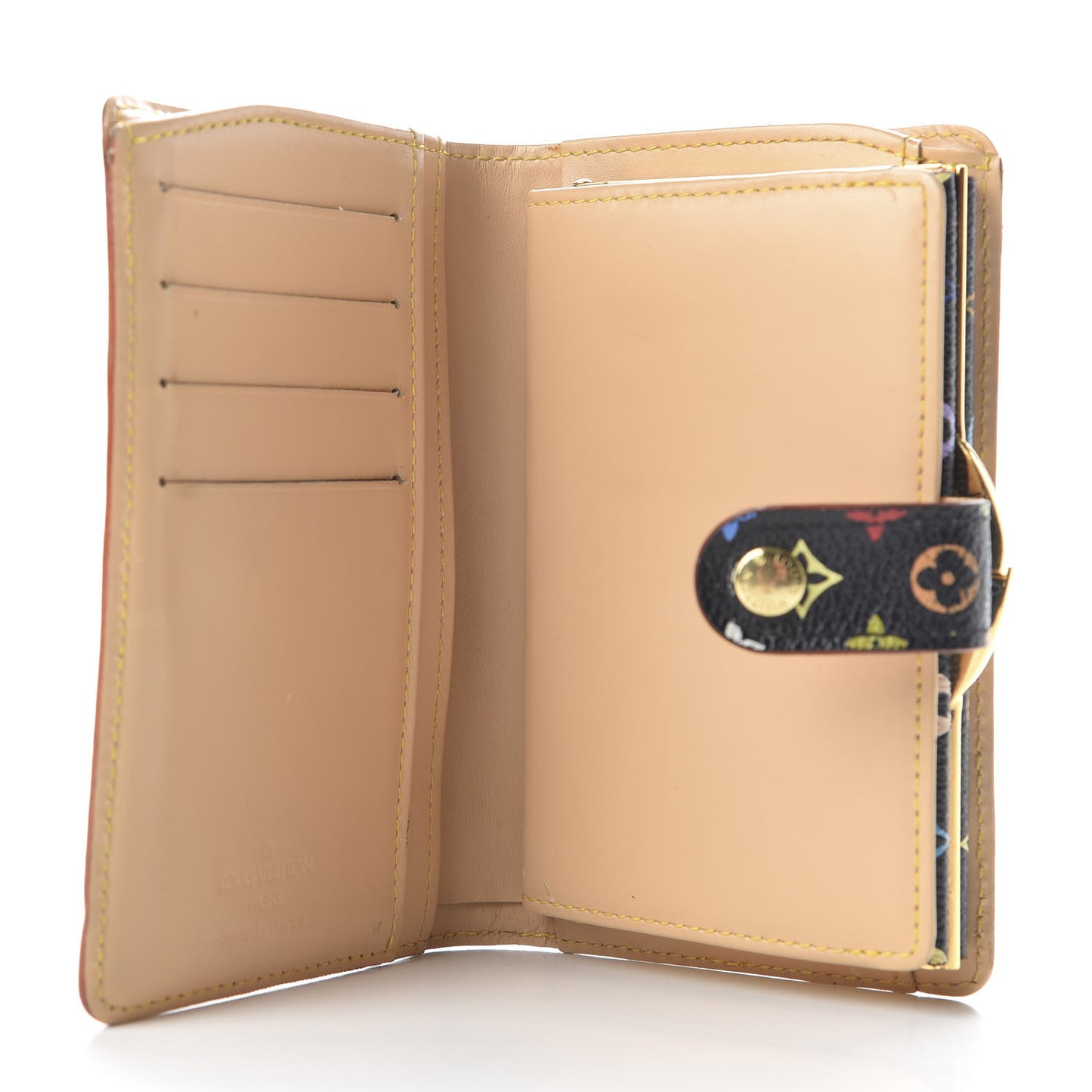 Monogram Multicolor French Purse Wallet Black