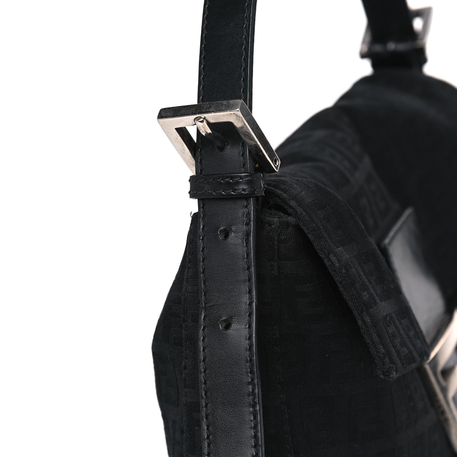 Fendi Zucchino Baguette Black 3 of 13