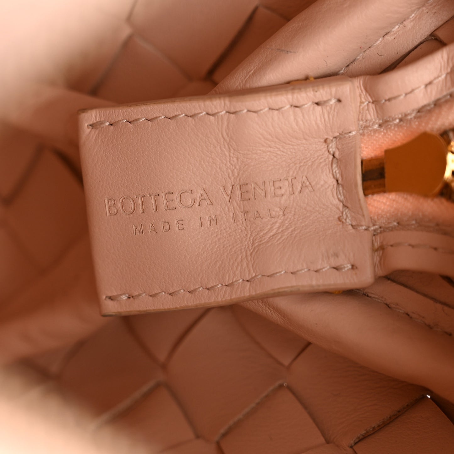 Nappa Intrecciato Mini Loop Camera Bag Lotus