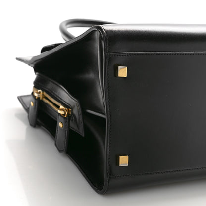 Saint Laurent Shiny Calfskin Medium Uptown Tote Black 9 of 10