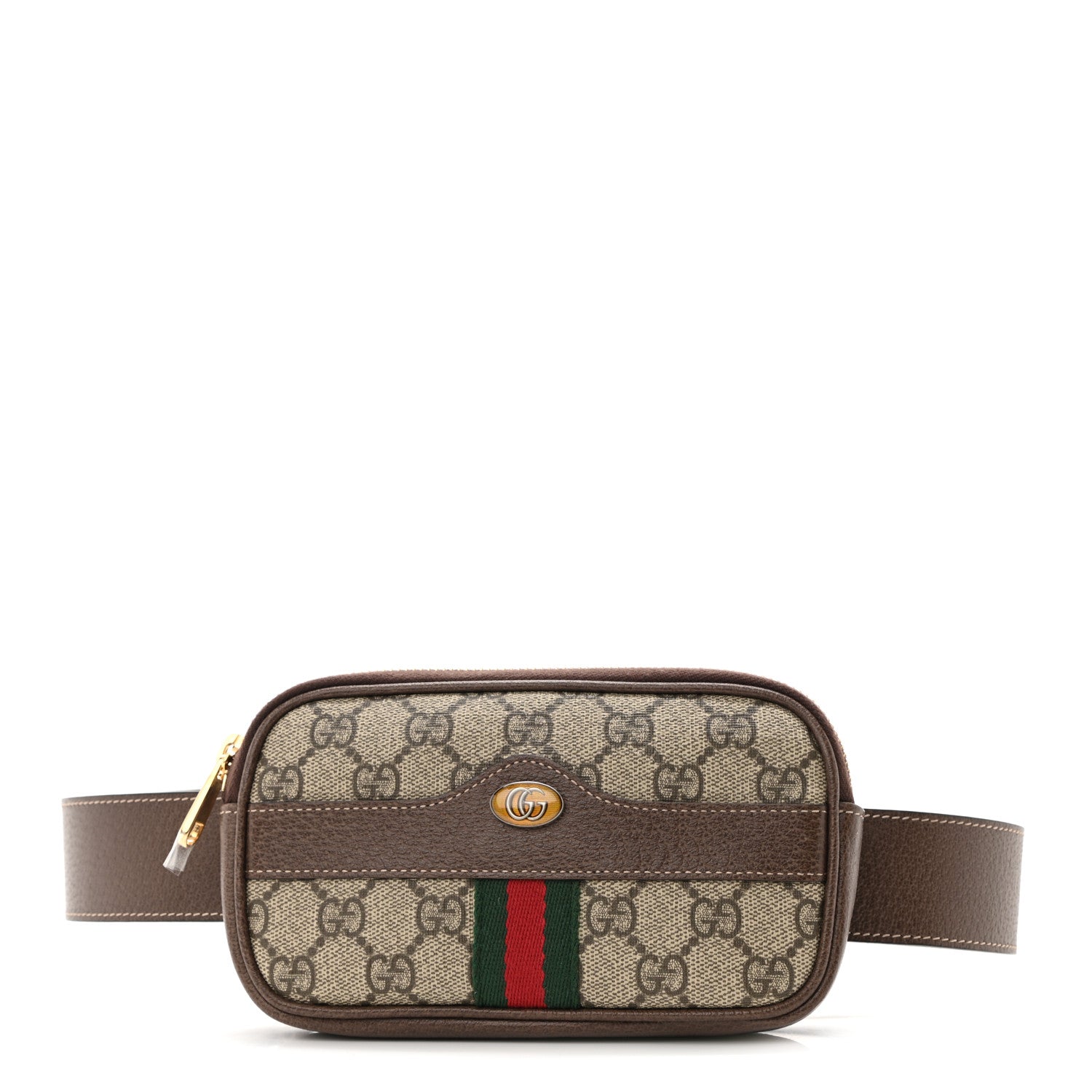 Gucci GG Supreme Monogram Ophidia Belted iPhone Case 85 34 Dark Brown 1 of 9