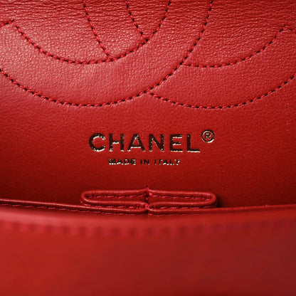 Chanel Aged Calfskin Quilted 2.55 Reissue 226 Flap Red 9 of 13