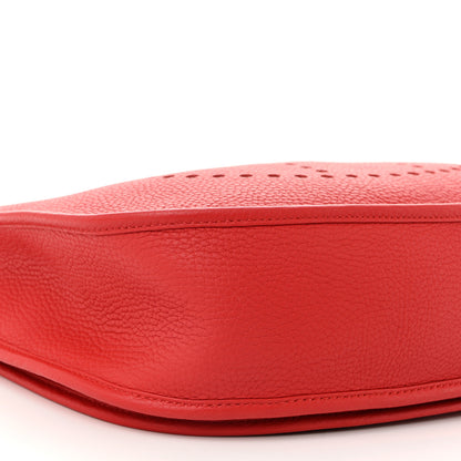 Hermes Taurillon Clemence Evelyne III GM Rouge Garance 9 of 12