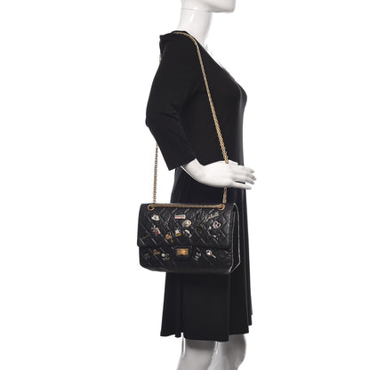 Chanel Aged Calfskin Lucky Charms 2.55 Reissue 226 Flap Black 2 of 12