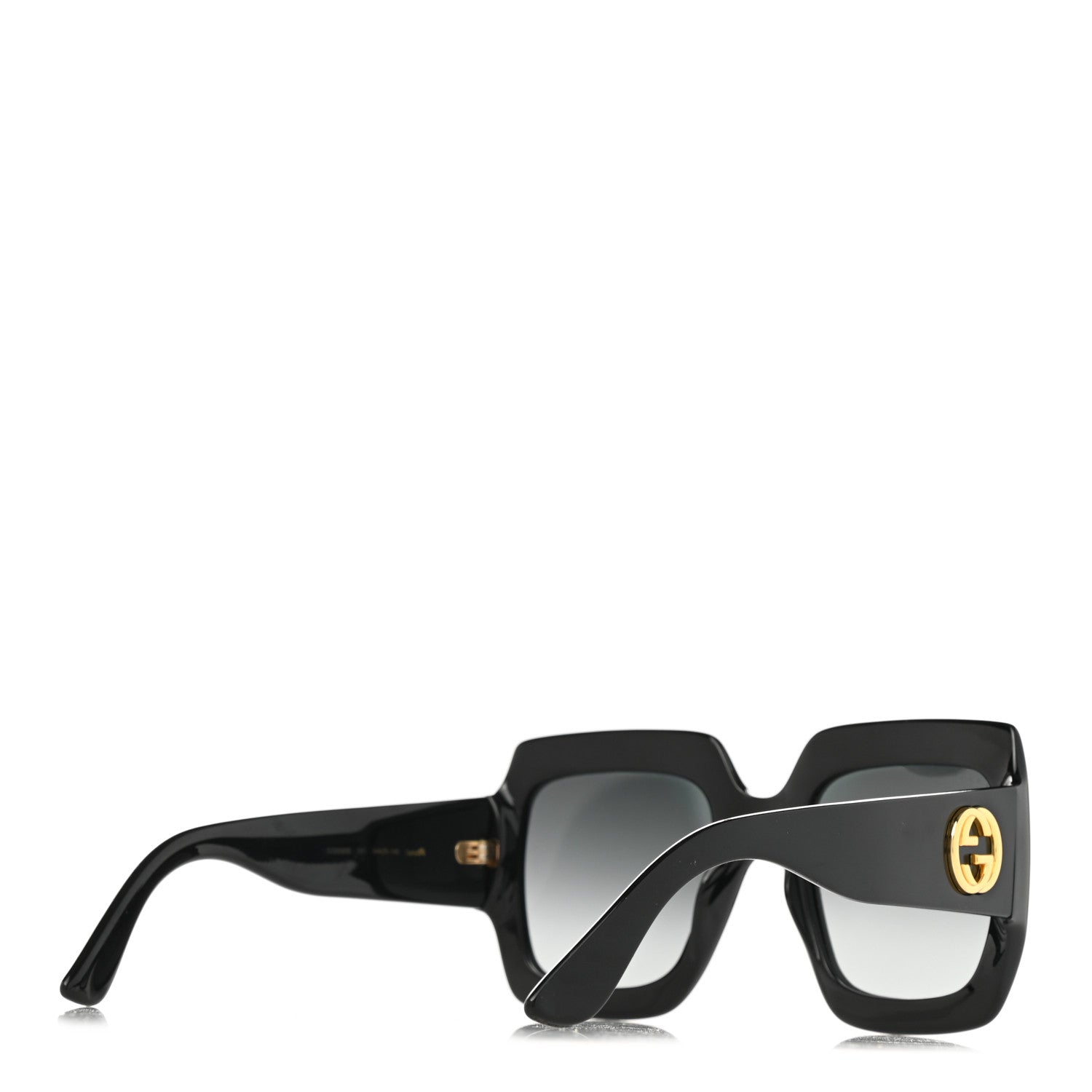 Gucci Acetate Square Frame Sunglasses GG0053S Black 4 of 8