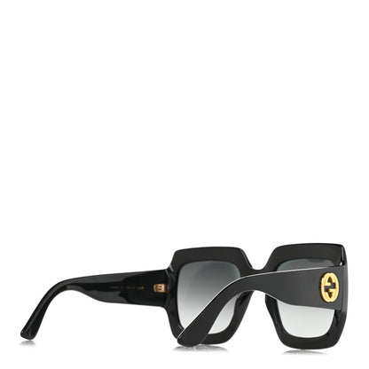 Gucci Acetate Square Frame Sunglasses GG0053S Black 4 of 8
