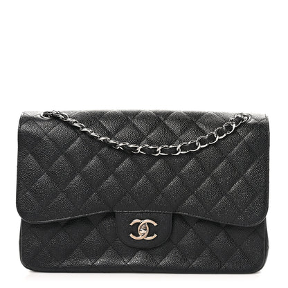 Chanel Caviar Quilted Jumbo Double Flap Black 1 of 10