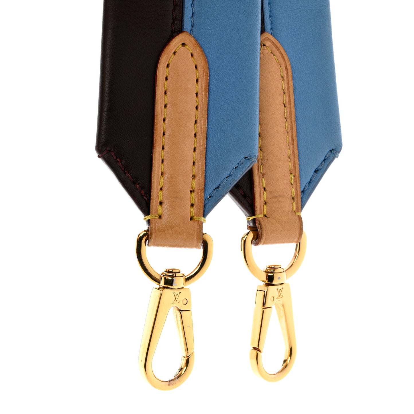 Calfskin Cluny MM Shoulder Strap Blue Glacial