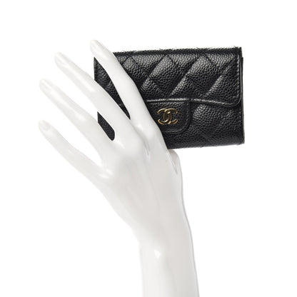 Chanel Caviar Quilted Flap Card Holder Black 2 of 7