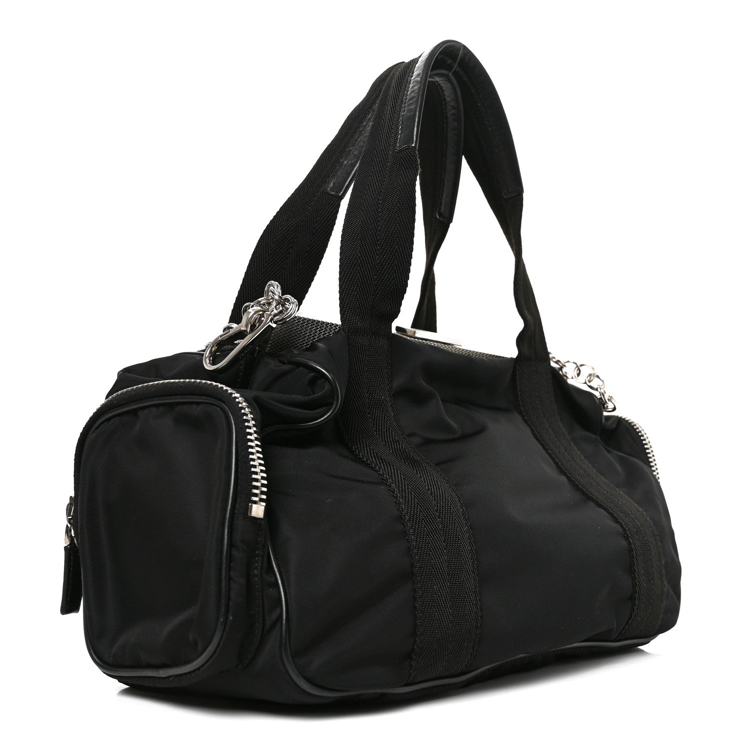 Prada Tessuto Nylon Active Shoulder Bag Black 2 of 8