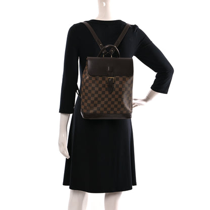Louis Vuitton Damier Ebene Soho Backpack 2 of 17