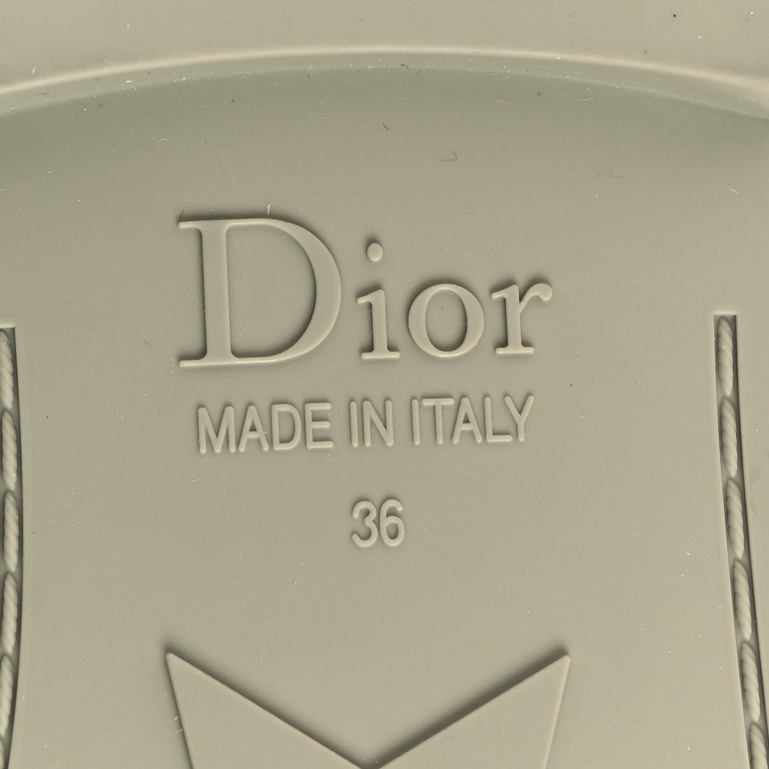 Christian Dior Rubber Macrocannage Dio(r)evolution Slide Sandals 36 Desert Shade 7 of 9