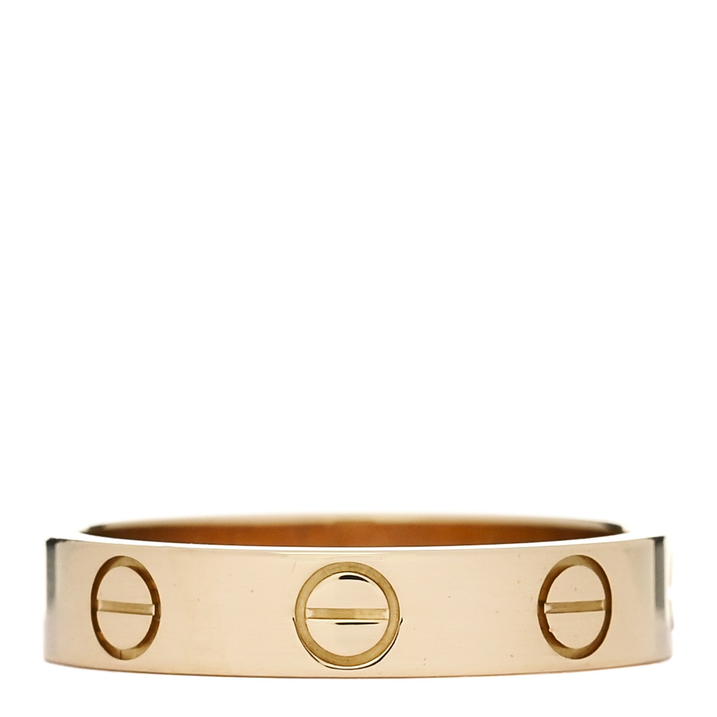 18K Yellow Gold 3.5mm LOVE Wedding Band Ring 49 4.75