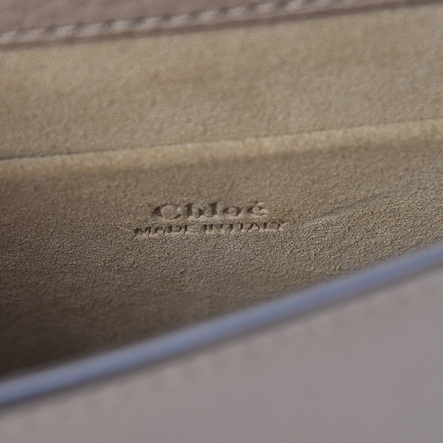 Chloe Calfskin Suede Small Nile Bracelet Bag Motty Grey 6 of 11