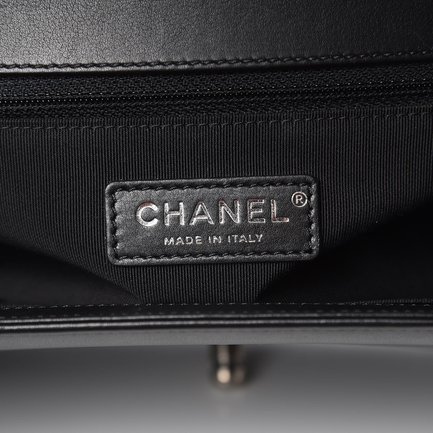 Chanel Calfskin Chevron Quilted New Medium Boy Flap Black 6 of 13
