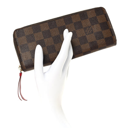 Louis Vuitton Damier Ebene Clemence Wallet Cherry 2 of 6