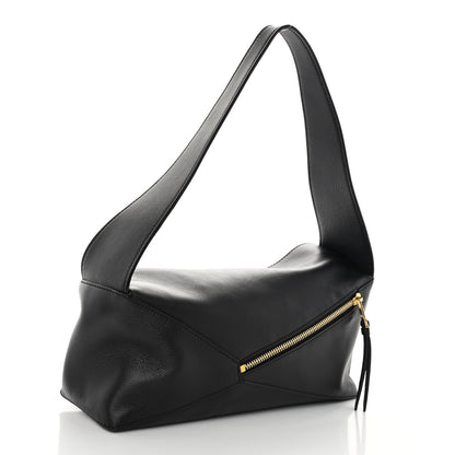 Loewe Calfskin Puzzle Hobo Black 3 of 9