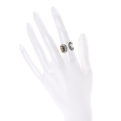Cartier 18K Pink Yellow White Gold Diamond C De Ring 53 6.25 2 of 4
