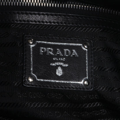 Prada Soft Calf Chain Tote Nero Black 7 of 8