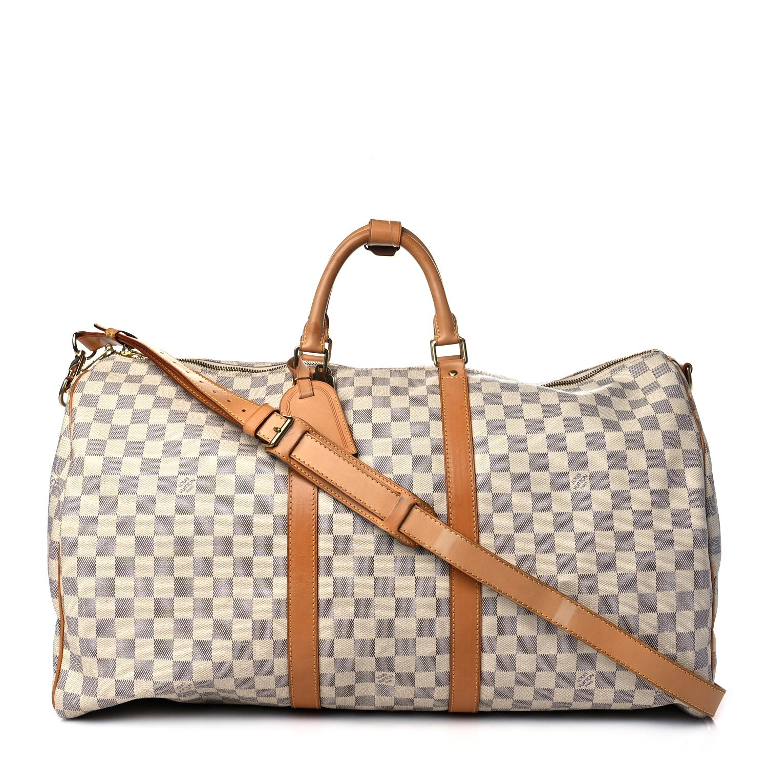 Louis Vuitton Damier Azur Keepall Bandouliere 55 1 of 17