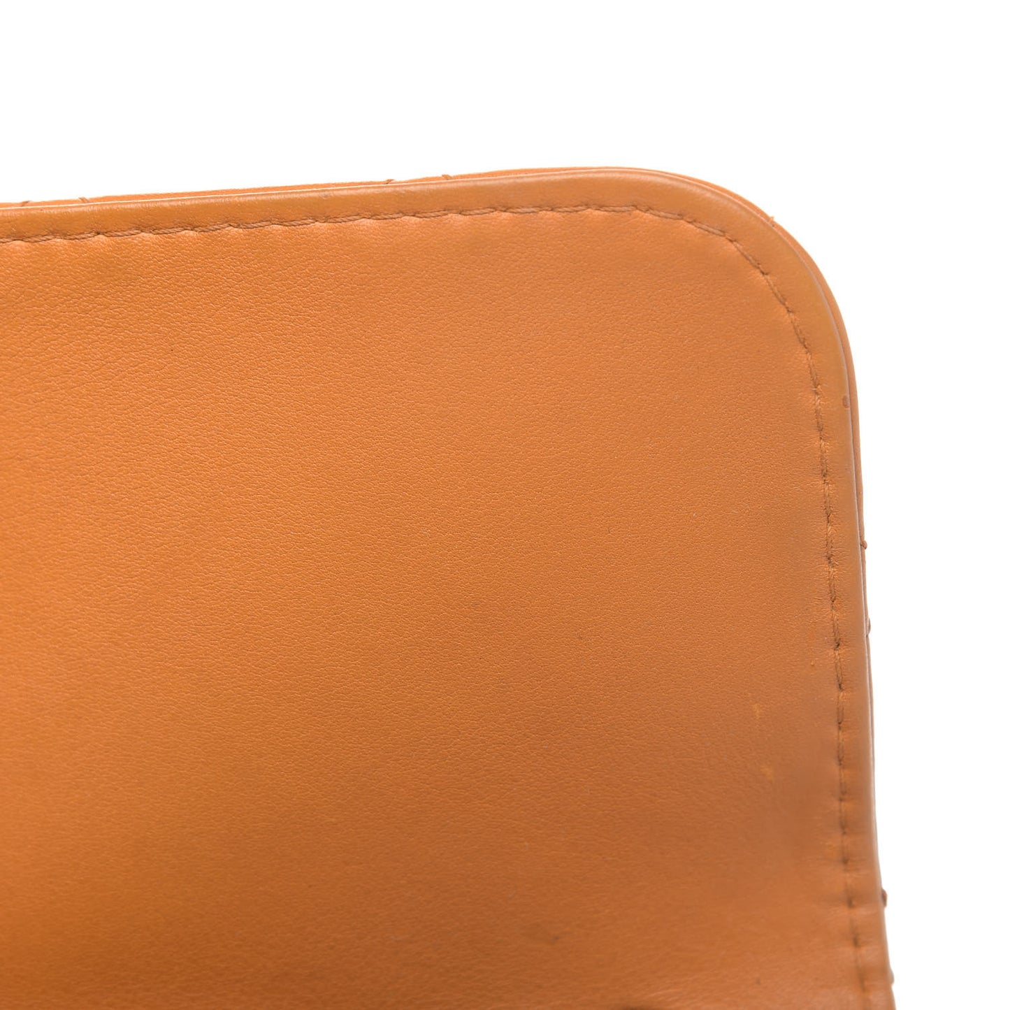 Calfskin Stitched Medium CC Sellier Flap Beige