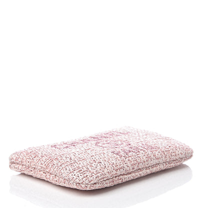 Chanel Woven Straw Raffia Deauville Cosmetic Pouch Pink 3 of 7