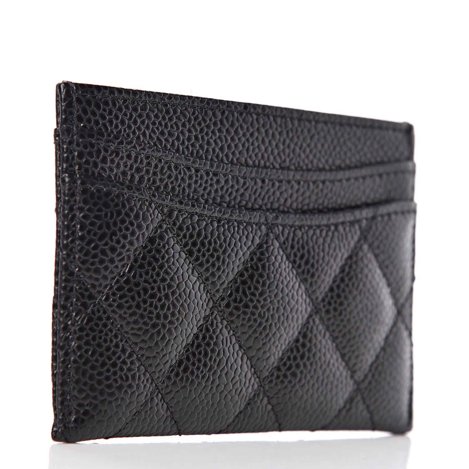 Chanel Caviar Quilted Card Holder Black 3 of 9