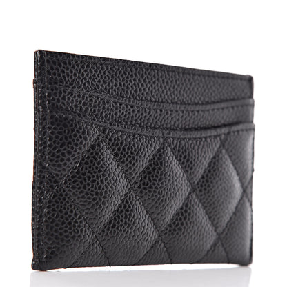 Chanel Caviar Quilted Card Holder Black 3 of 9