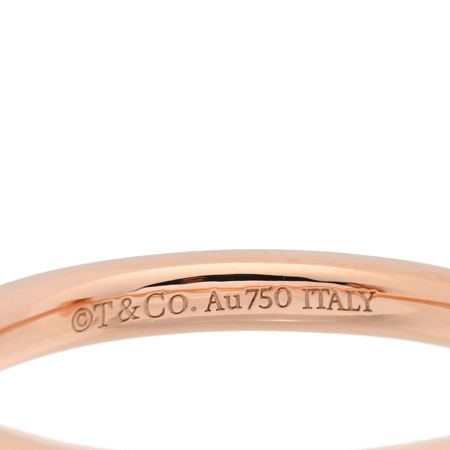 18K Rose Gold Diamond 2.5mm T T1 Ring 53 6.5